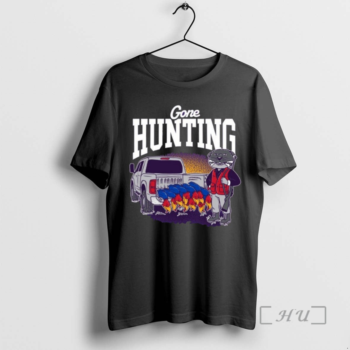 Officials K State Wildcats Gone Hunting Ku Tee Shirt Sweater