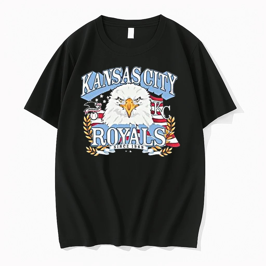 Officials Kansas City Royals 47 American Eagle Black T Shirt Sweater