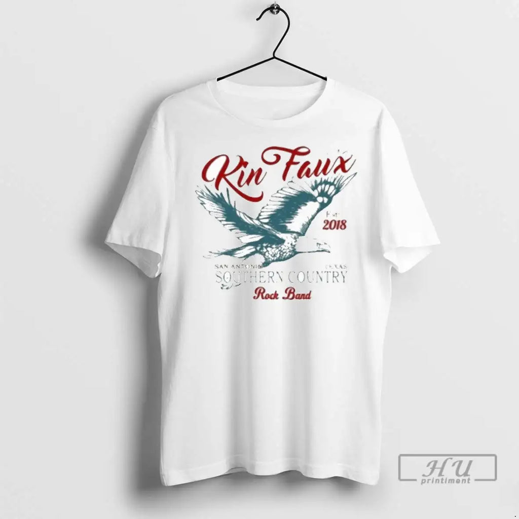 Officials Kin Faux Southern Country San Antonio Texas Rock Band Eagle Est 2018 T Shirts