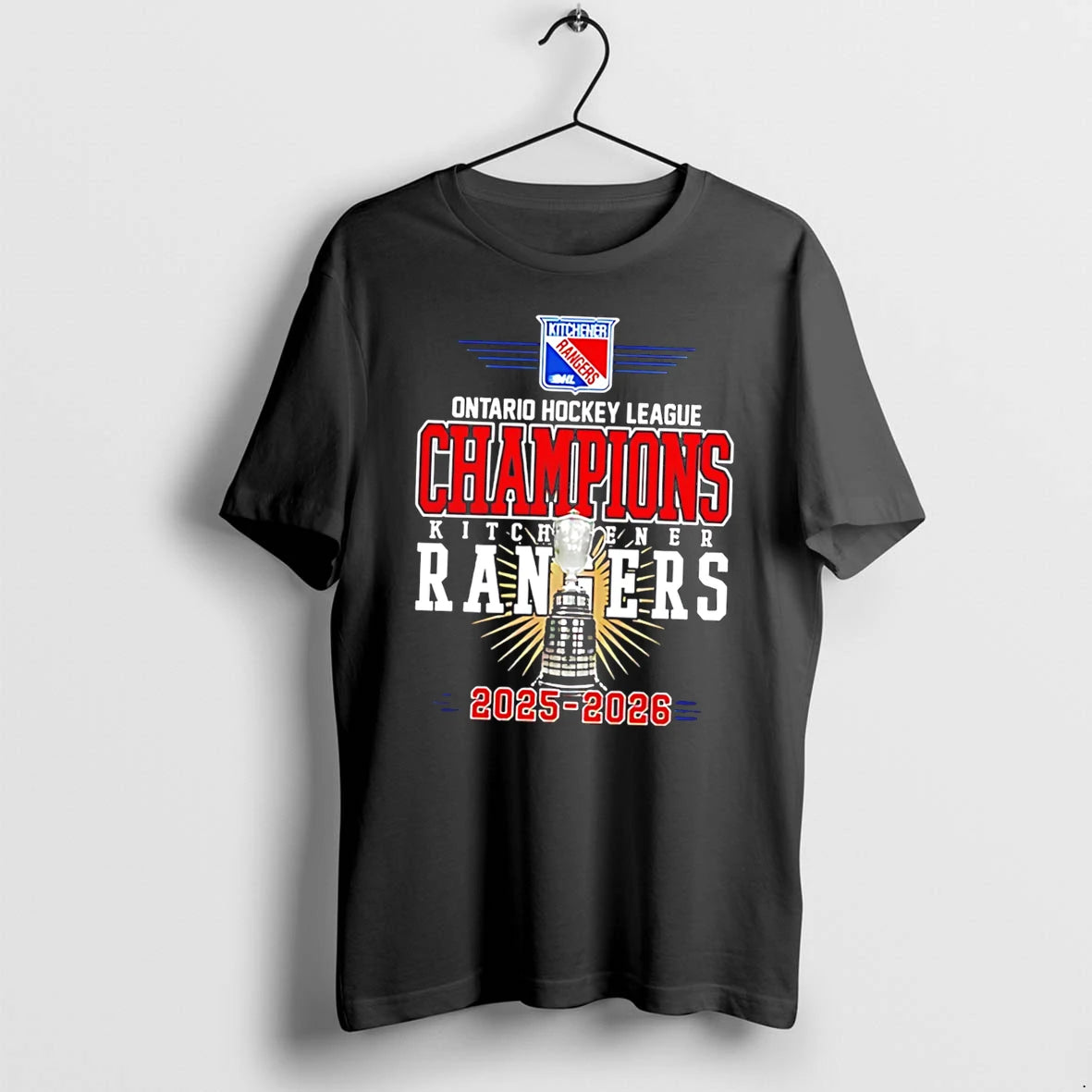 Officials Kitchener Rangers Ohl Champions 2025 2026 Locker Room Tee T Shirt Sweater
