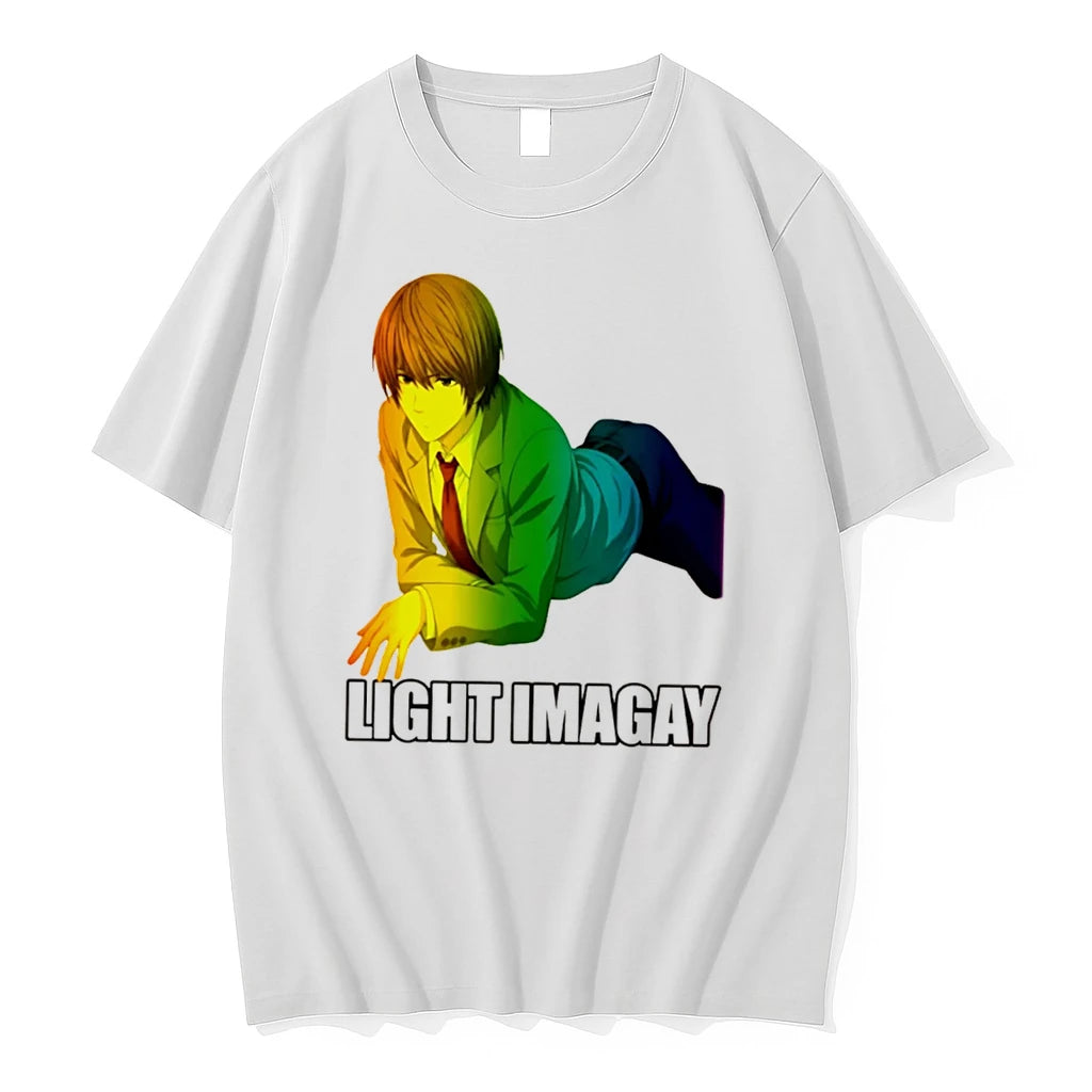 Officials Light Yagami Death Note Light Imagay Meme Tee Premium T Shirt