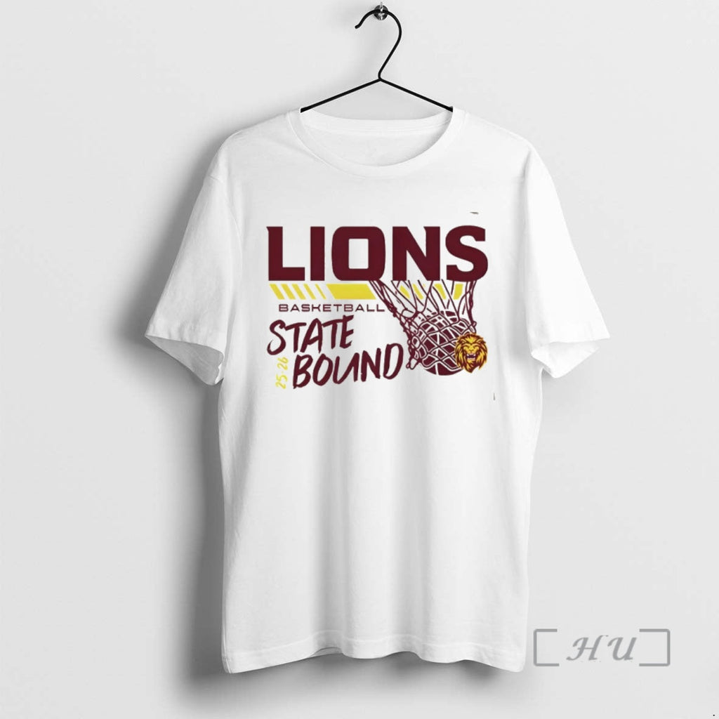 Officials Lions Basketball State Bound 25 26 Logo