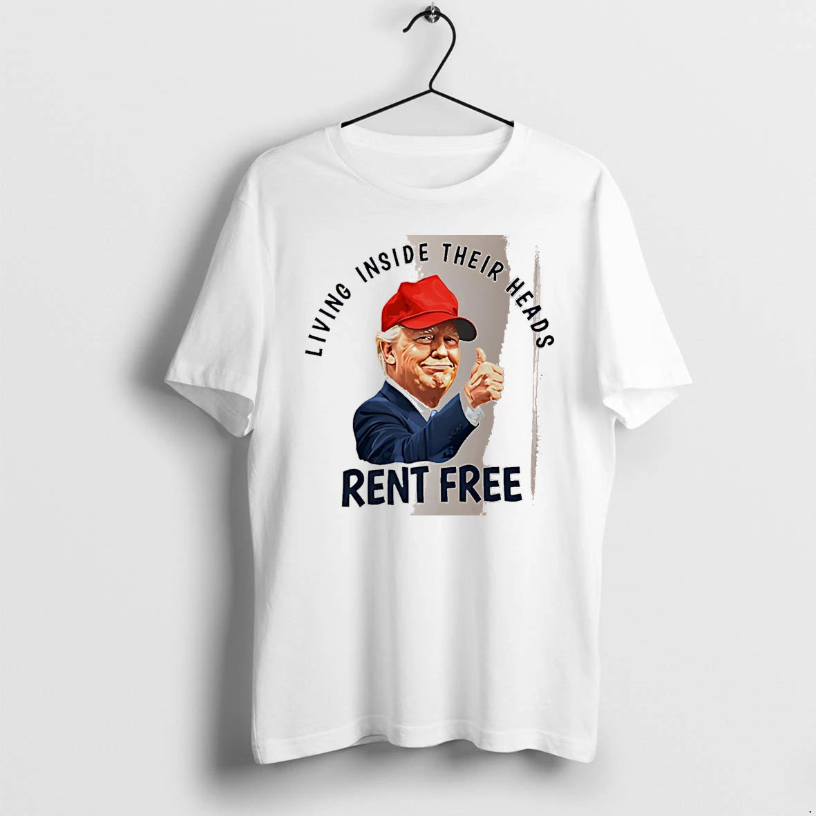Officials Living Inside Their Heads Rent Free Donald Trump White Premium T Shirt