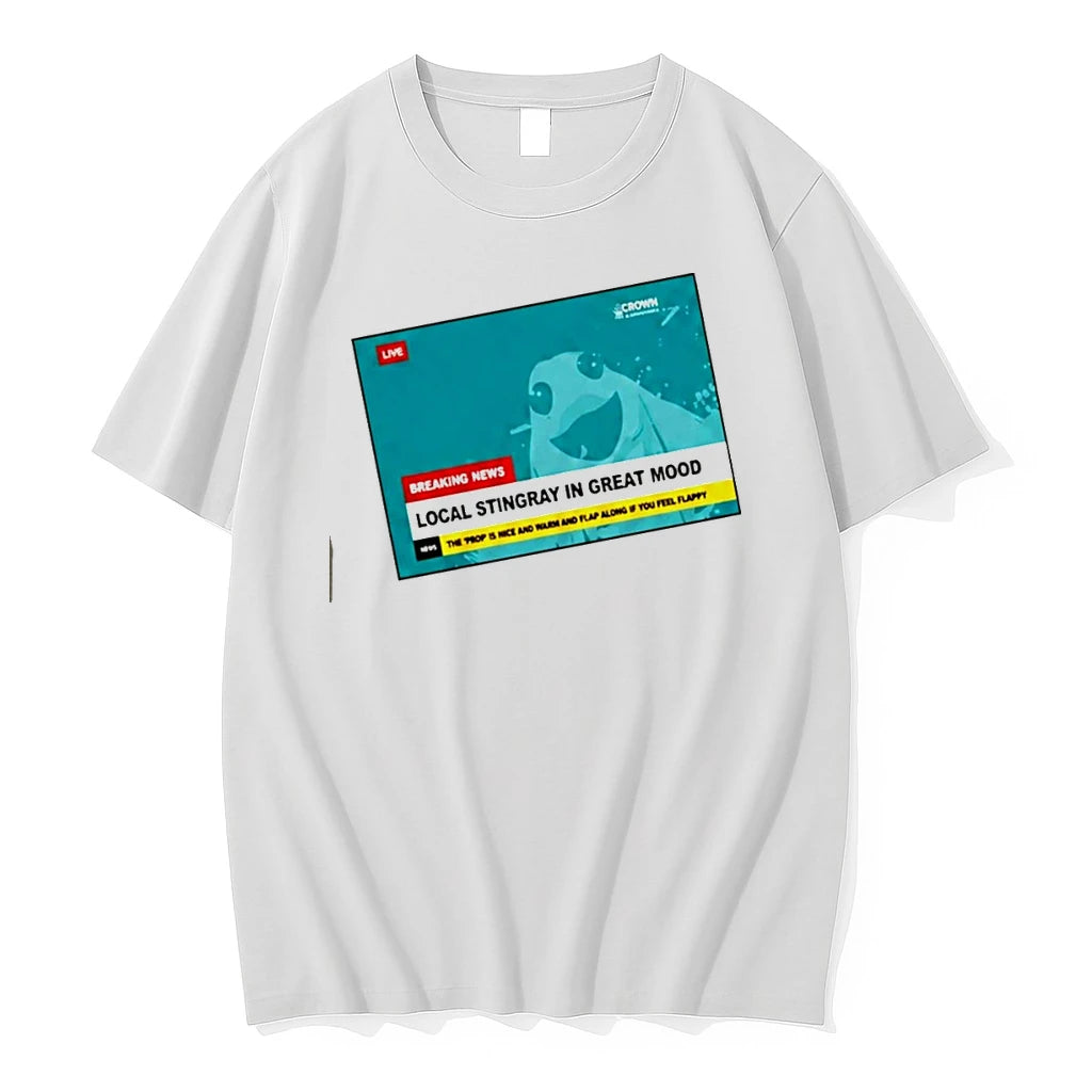 Officials Local Stingray In Great Mood Crown Anchor Breaking News Premium T Shirt