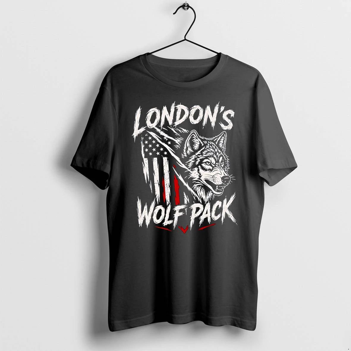 Officials Londons Wolf Pack Usa Flag Wolf T Shirt Sweater