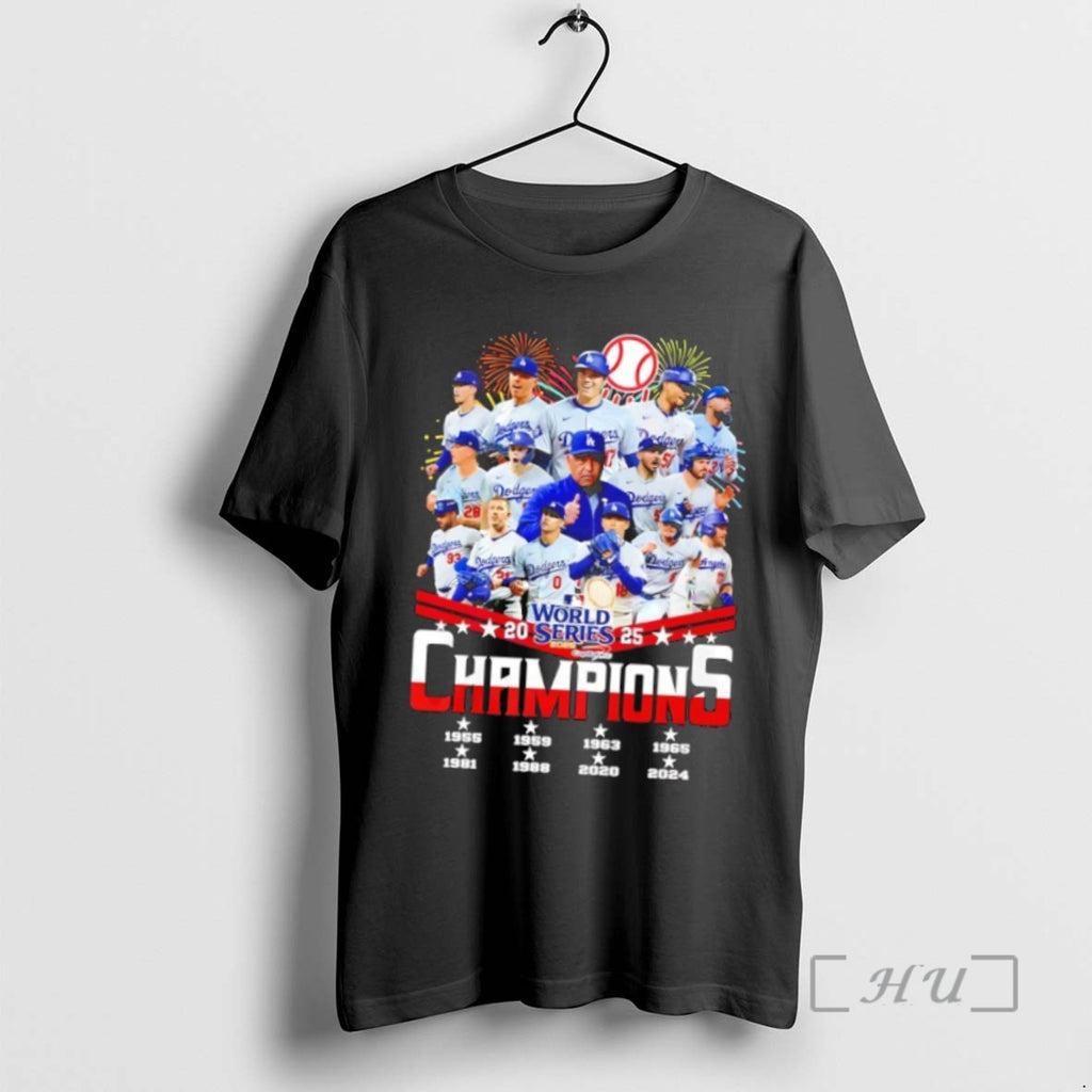 Officials Los Angeles Dodgers 2025 World Series Champions 8 Time In 2024 T Shirt Sweater
