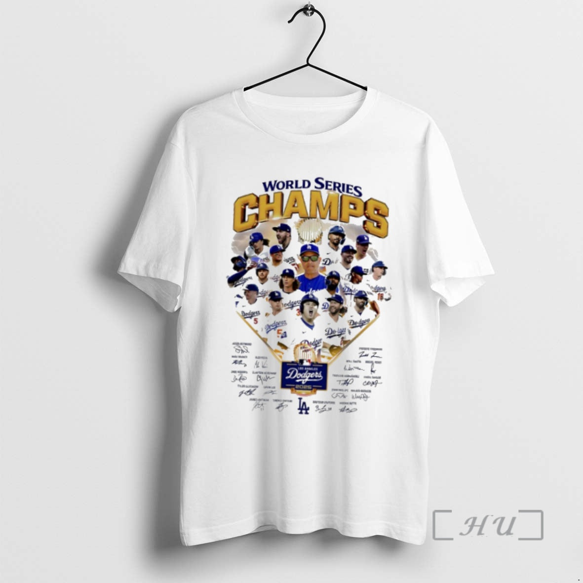 Officials Los Angeles Dodgers 2025 World Series Champs Players Names Signatures T Shirt Sweater