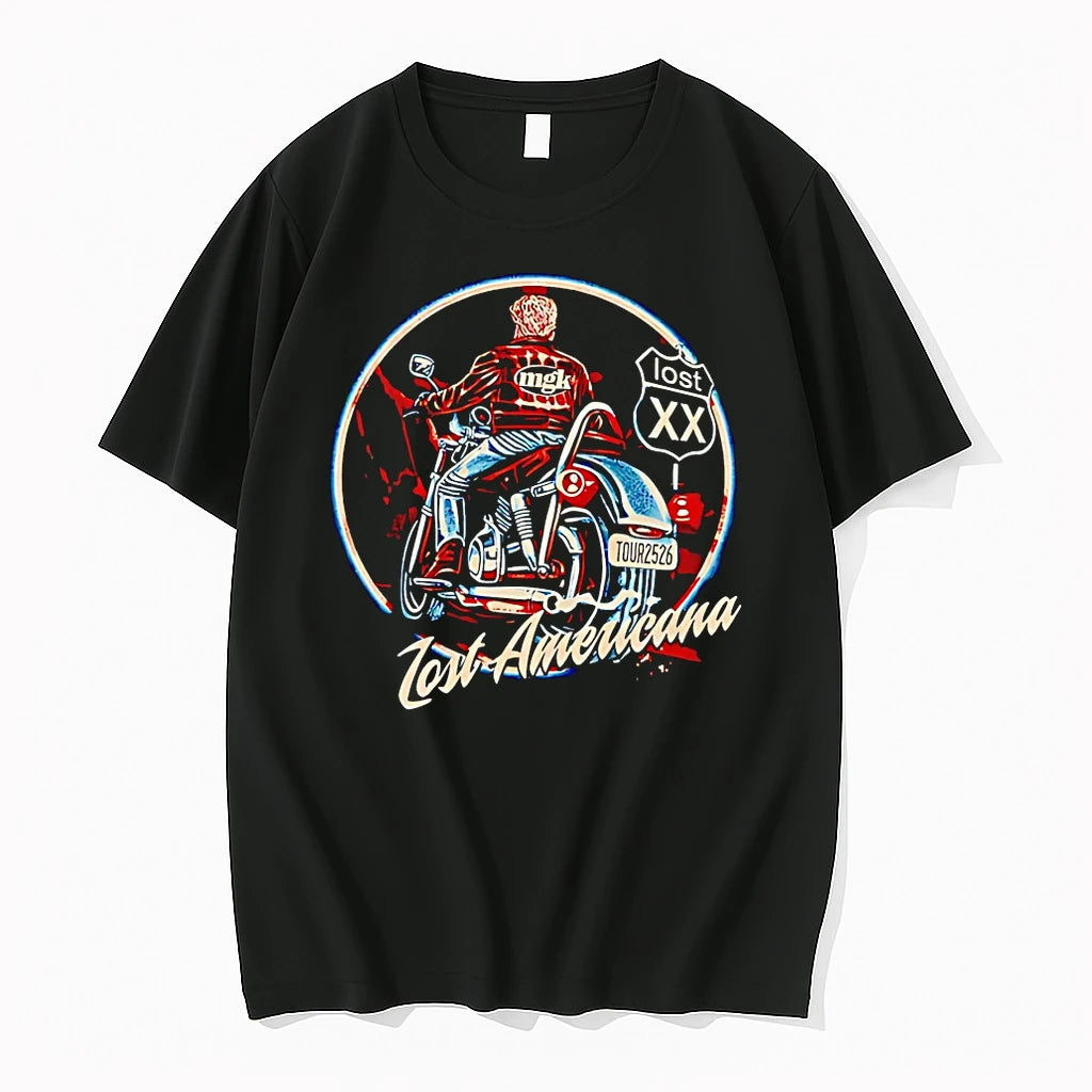 Officials Machine Gun Kelly Lost Americana 2026 Motorcycle Tour T Shirt Sweater