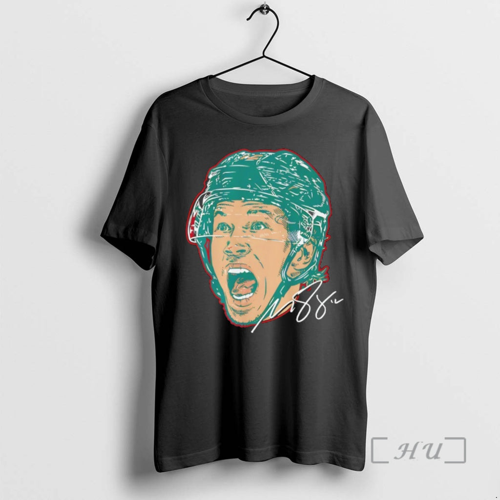 Officials Matt Boldy Minnesota Wild Hockey Swag Head Signature