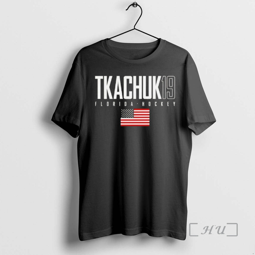 Officials Matthew Tkachuk 19 Florida Panthers Usa Flag Elite
