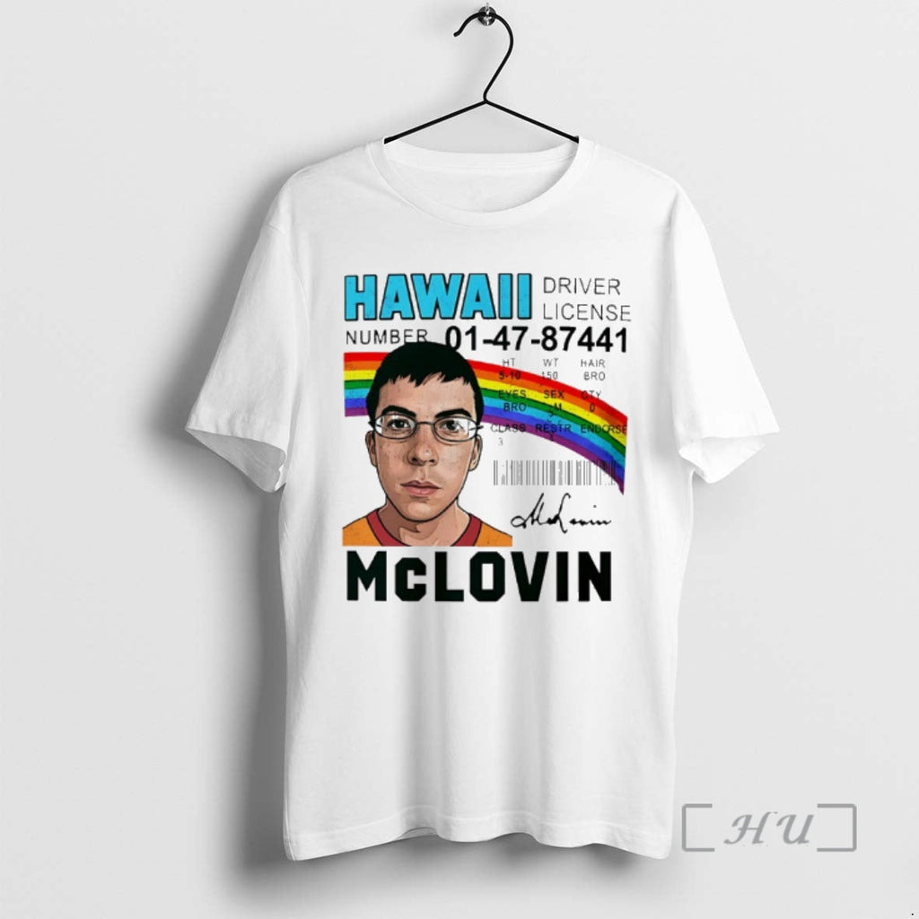 Officials Mclovin Hawaii Driver License Rainbow Signature
