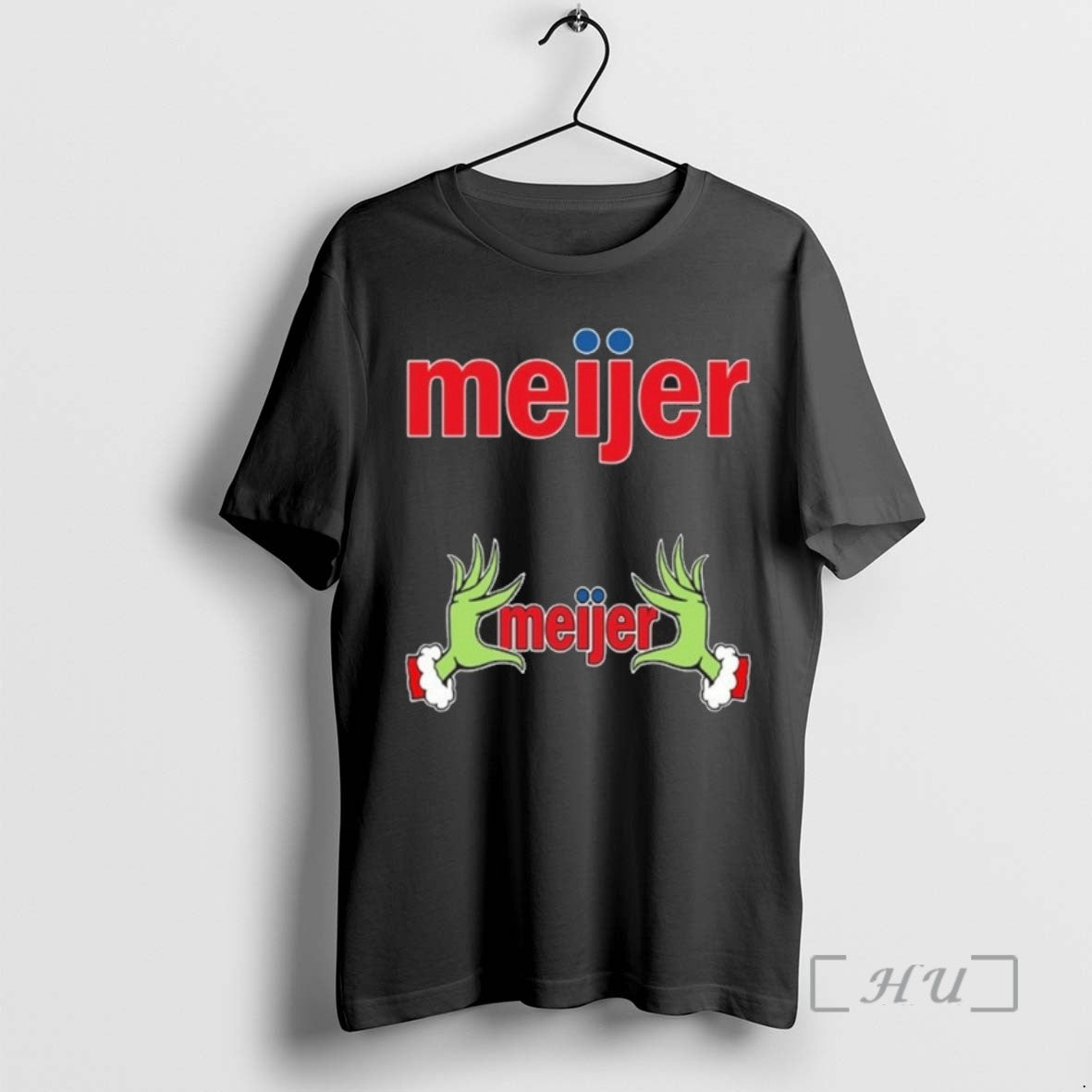 Officials Meijer Logo Grinch Hand Tee Shirt Sweater