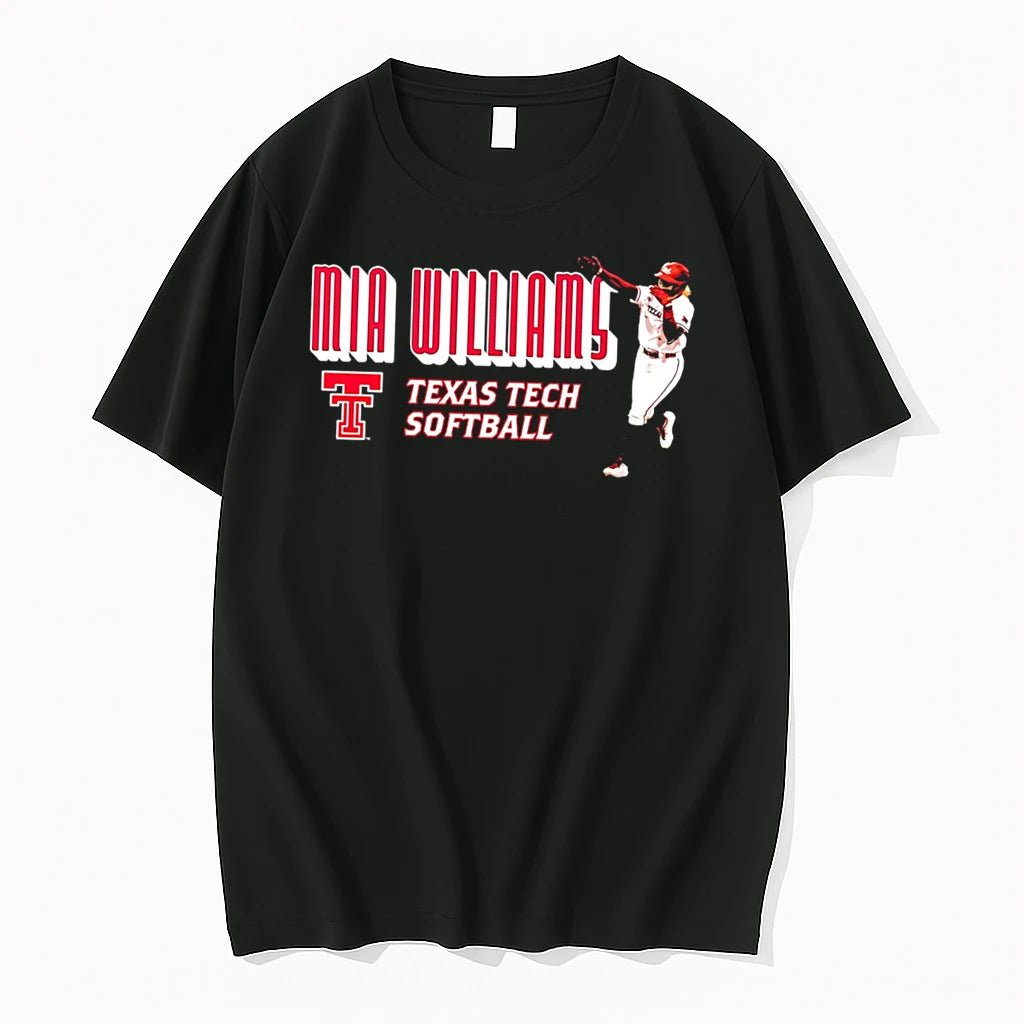 Officials Mia Williams Texas Tech Softball Vintage Tee T Shirt Sweater