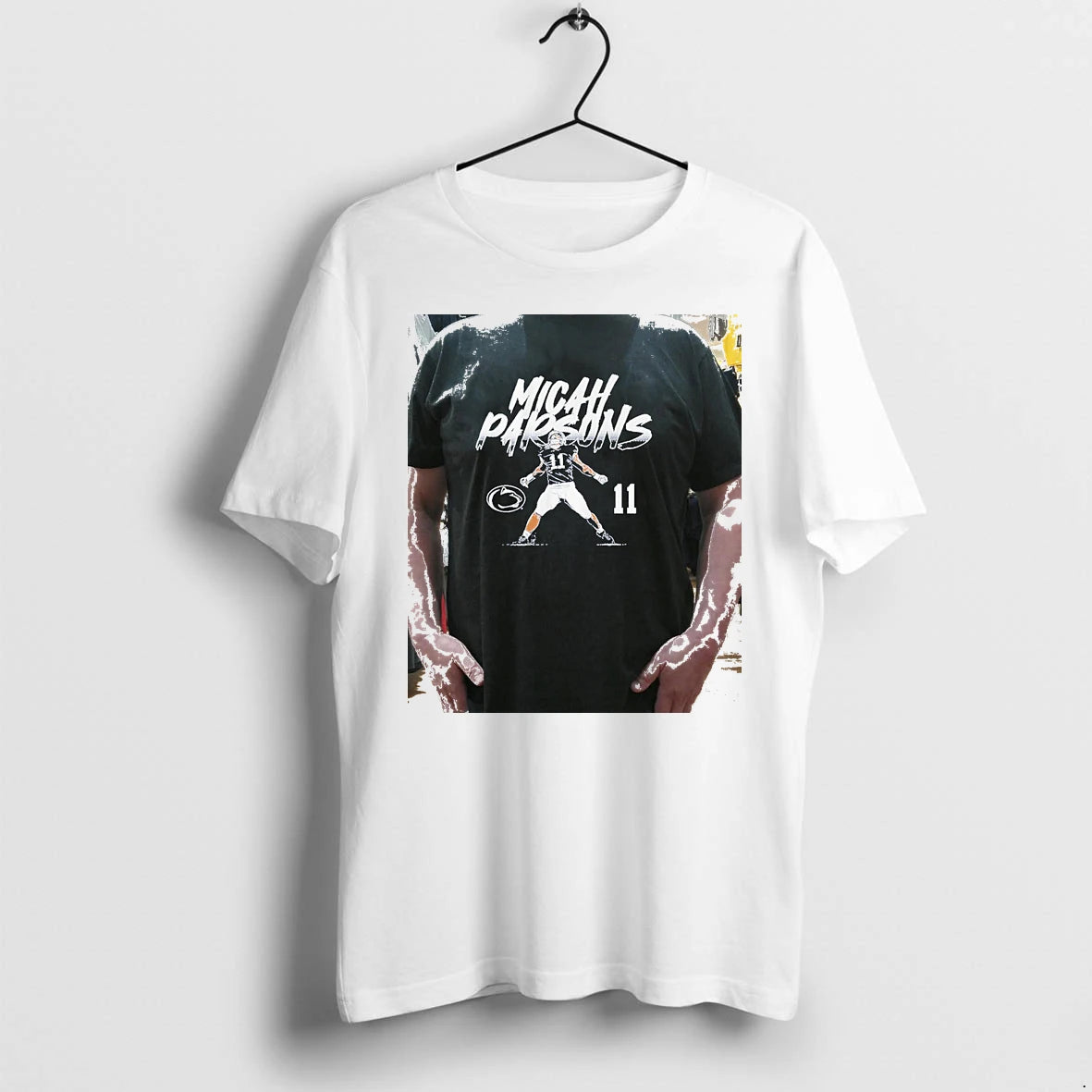 Officials Micah Parsons Penn State Football Name Number Pose Premium T Shirt