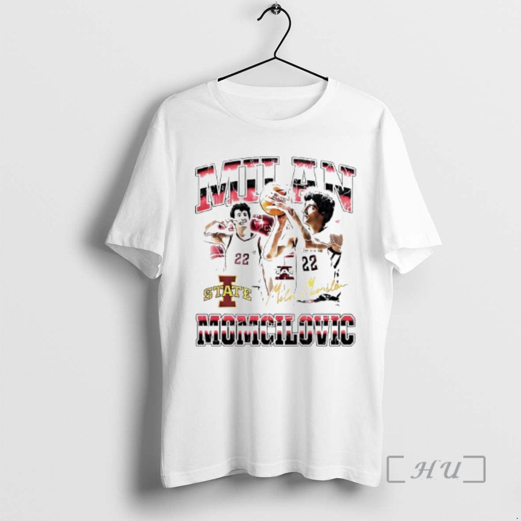 Officials Milan Momcilovic 23 Iowa State Cyclones Basketball Siganture Graphic