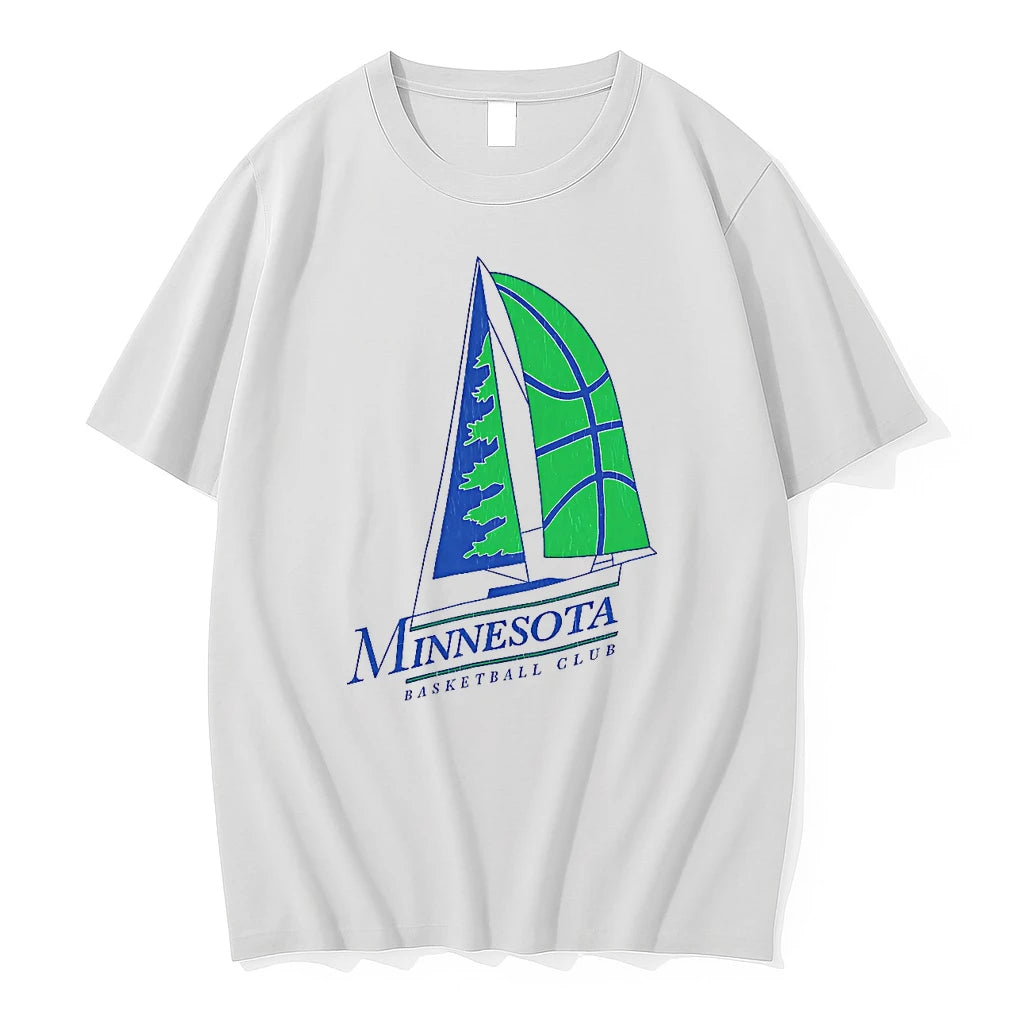 Officials Minnesota Basketball Club Sailboat Pine Tree Basketball T Shirt Sweater