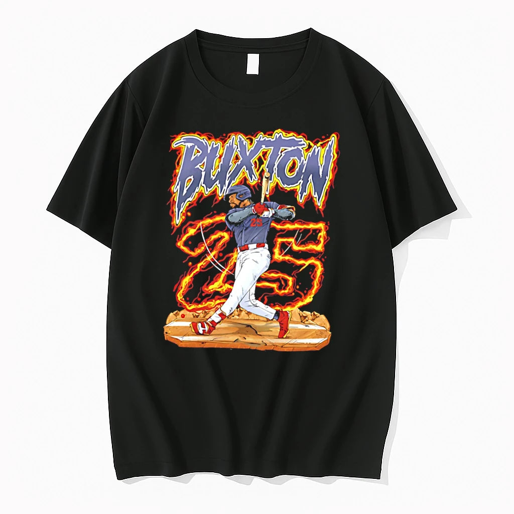 Officials Minnesota Twins Byron Buxton Hand Drawn Artwork Tee T Shirt Sweater