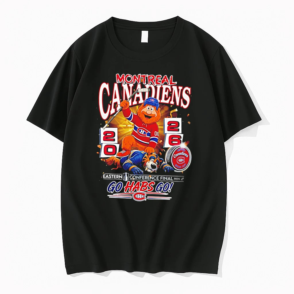 Officials Montreal Canadiens 2026 Eastern Conference Final Go Habs Go Mascot Tee T Shirt Sweater