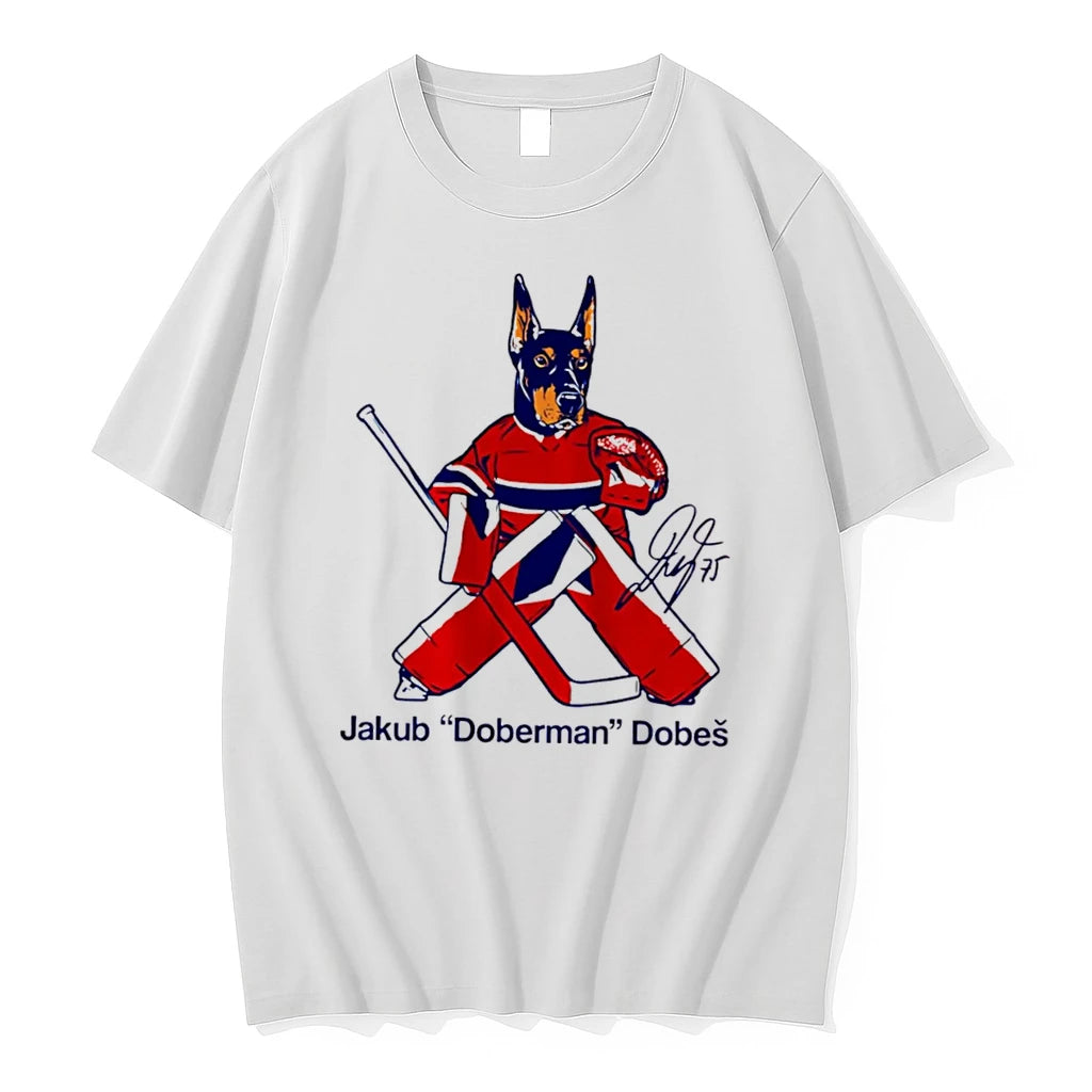Officials Montreal Canadiens Jakub Dobes Doberman Signature Tee T Shirt Sweater