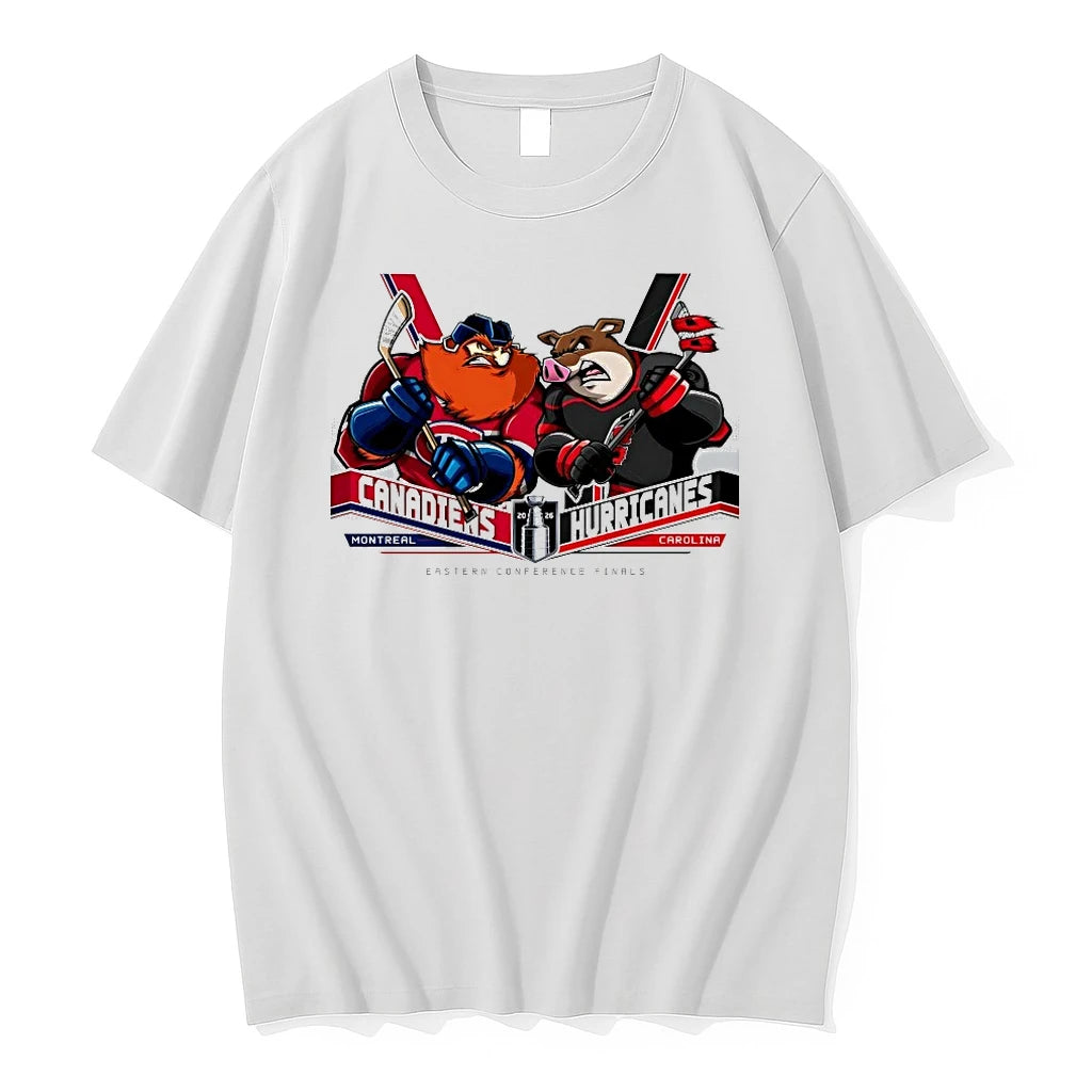 Officials Montreal Canadiens Vs Carolina Hurricanes Eastern Conference Finals Nhl Mascot T Shirt Sweater