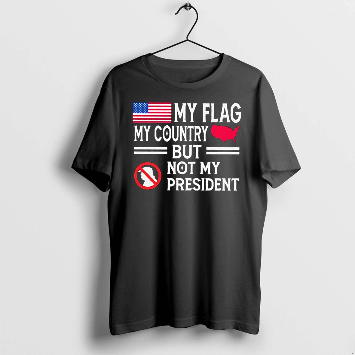 Officials My Flag My Country But Not My President Anti Trump Tee T Shirt Sweater