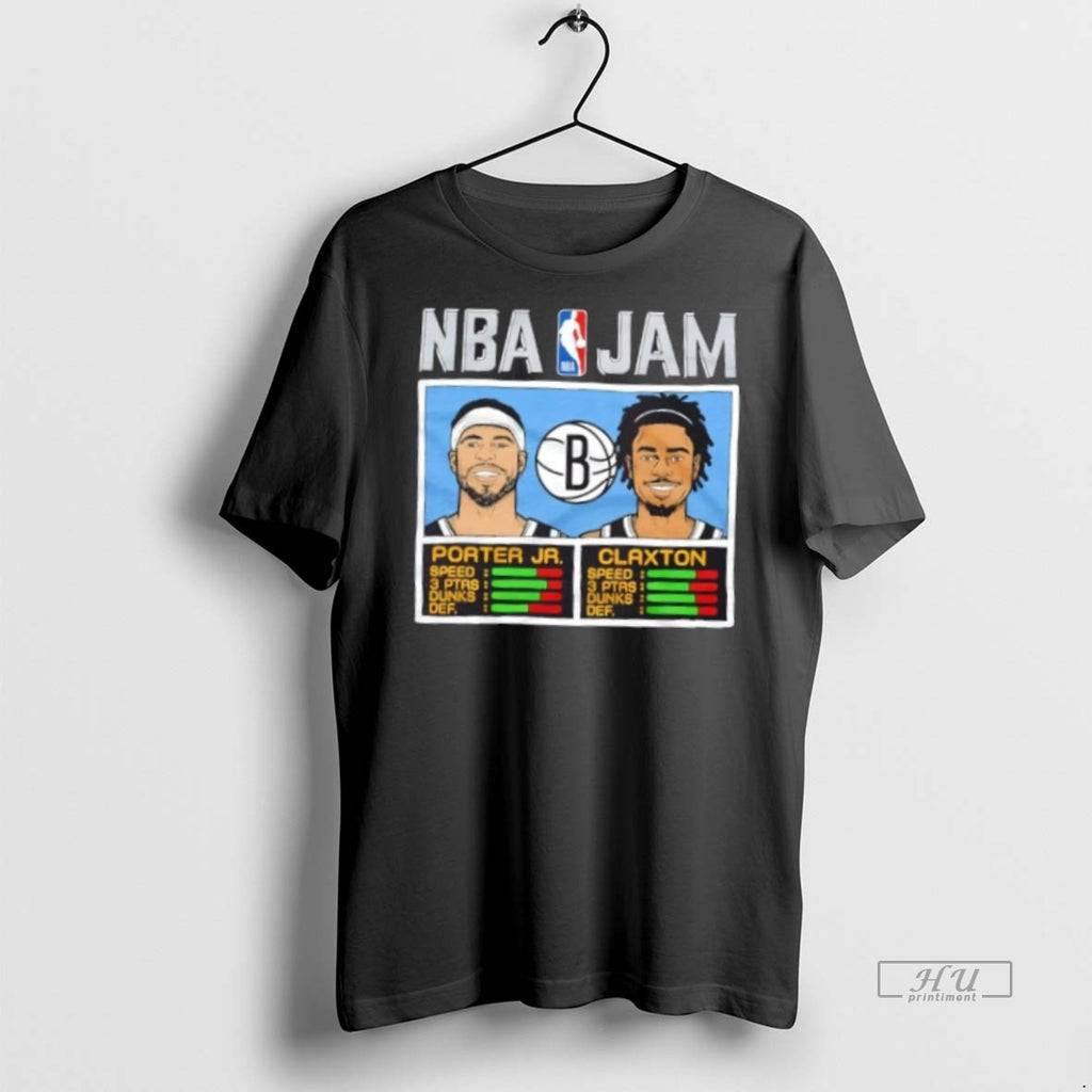 Officials Nba Jam Brooklyn Nets Porter Jr Tee Shirt Sweater