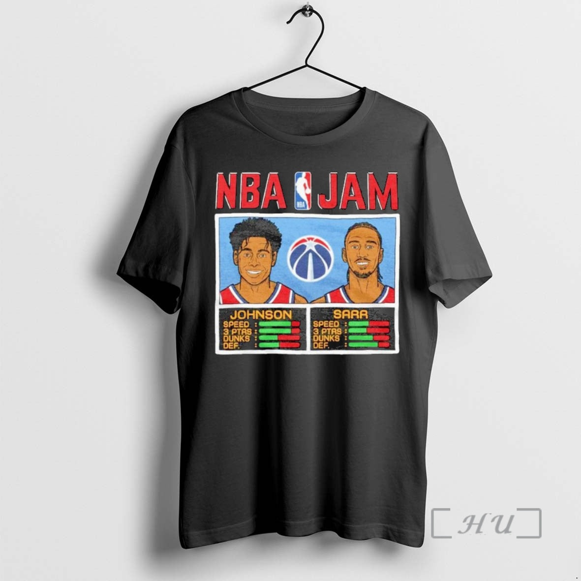 Officials Nba Jam Cameron Johnson And Alex Sarr Washington Wizards Superstars Ornaments T Shirt Sweater