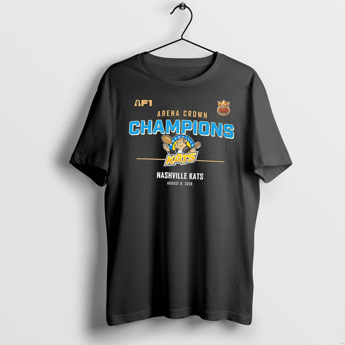 Officials Nashville Kats 2026 Arena Crown Champions Tee Premium T Shirt