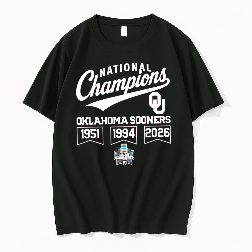 Officials National Champions Oklahoma Sooners 1951 1994 2026 Ncaa College World Series