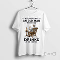 Officials Never Underestimate An Old Man Who Still Drink In His Eighties Premium T Shirts