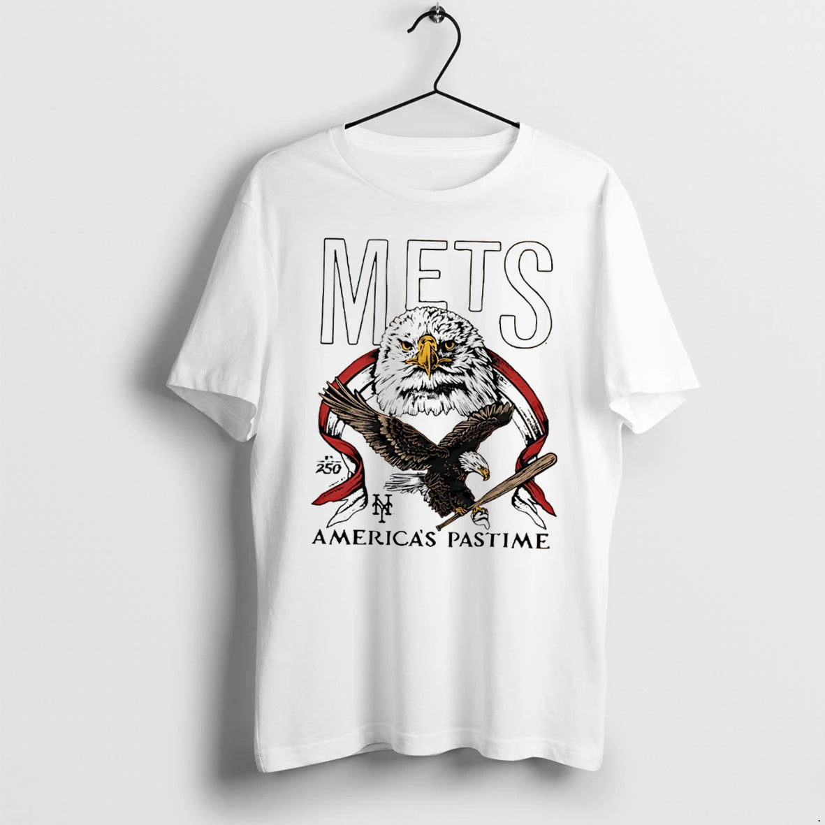 Officials New York Mets Americas Pastime 250th Tri Blend Tee T Shirt Sweater