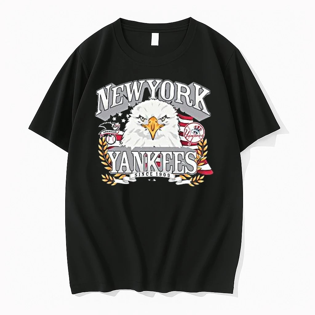 Officials New York Yankees 47 American Eagle Black T Shirt Sweater