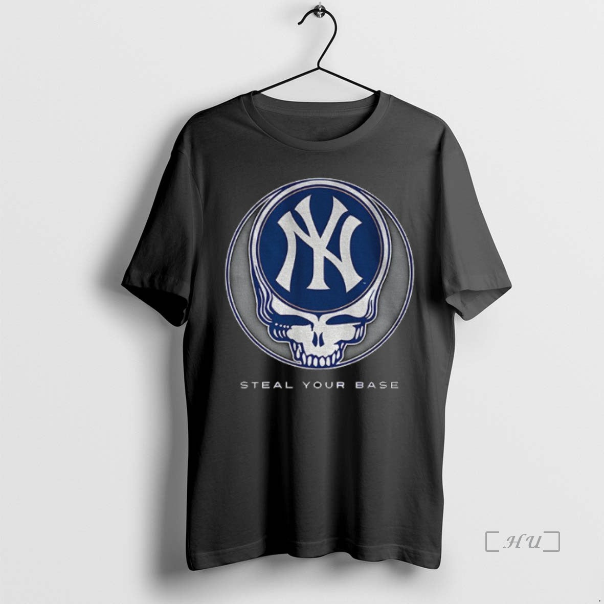 Officials New York Yankees Steal Your Base Grateful Dead Skull Mlb T Shirt Sweater