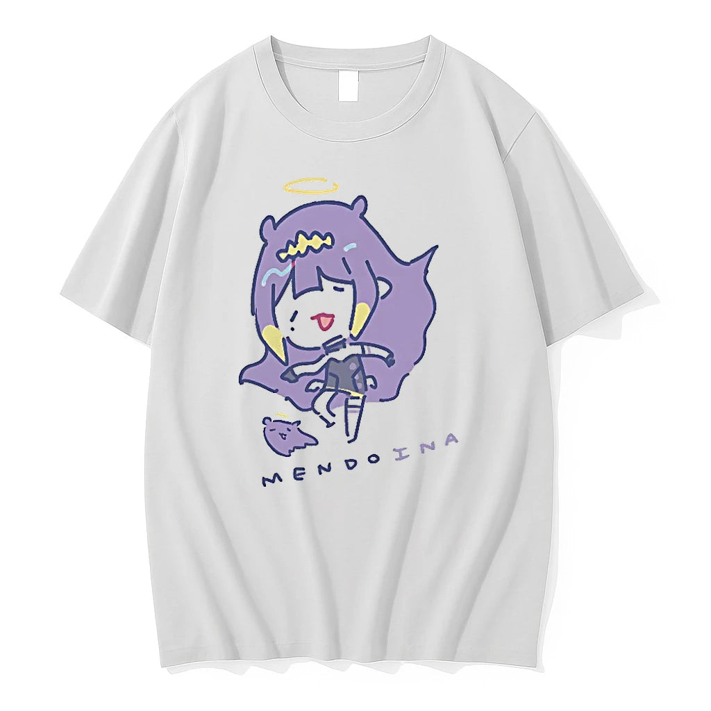 Officials Ninomae Ina Nis Hololive Production Mendoina Text Character Chibi T Shirt Sweater