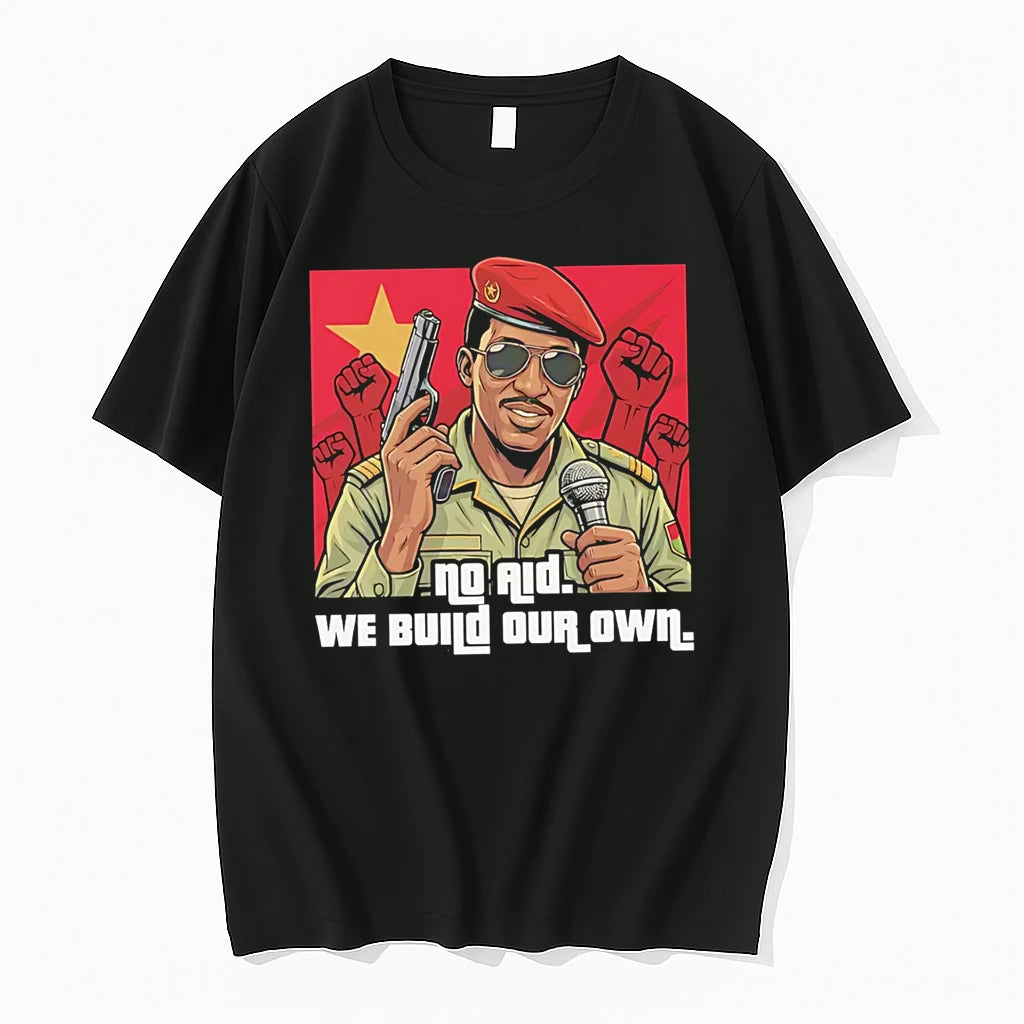 Officials No Aid We Build Our Own Thomas Sankara Premium T Shirt
