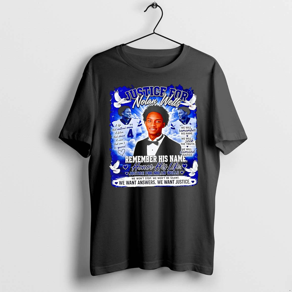 Officials Nolan Xavier Wells Dont Forget His Name Premium T Shirt