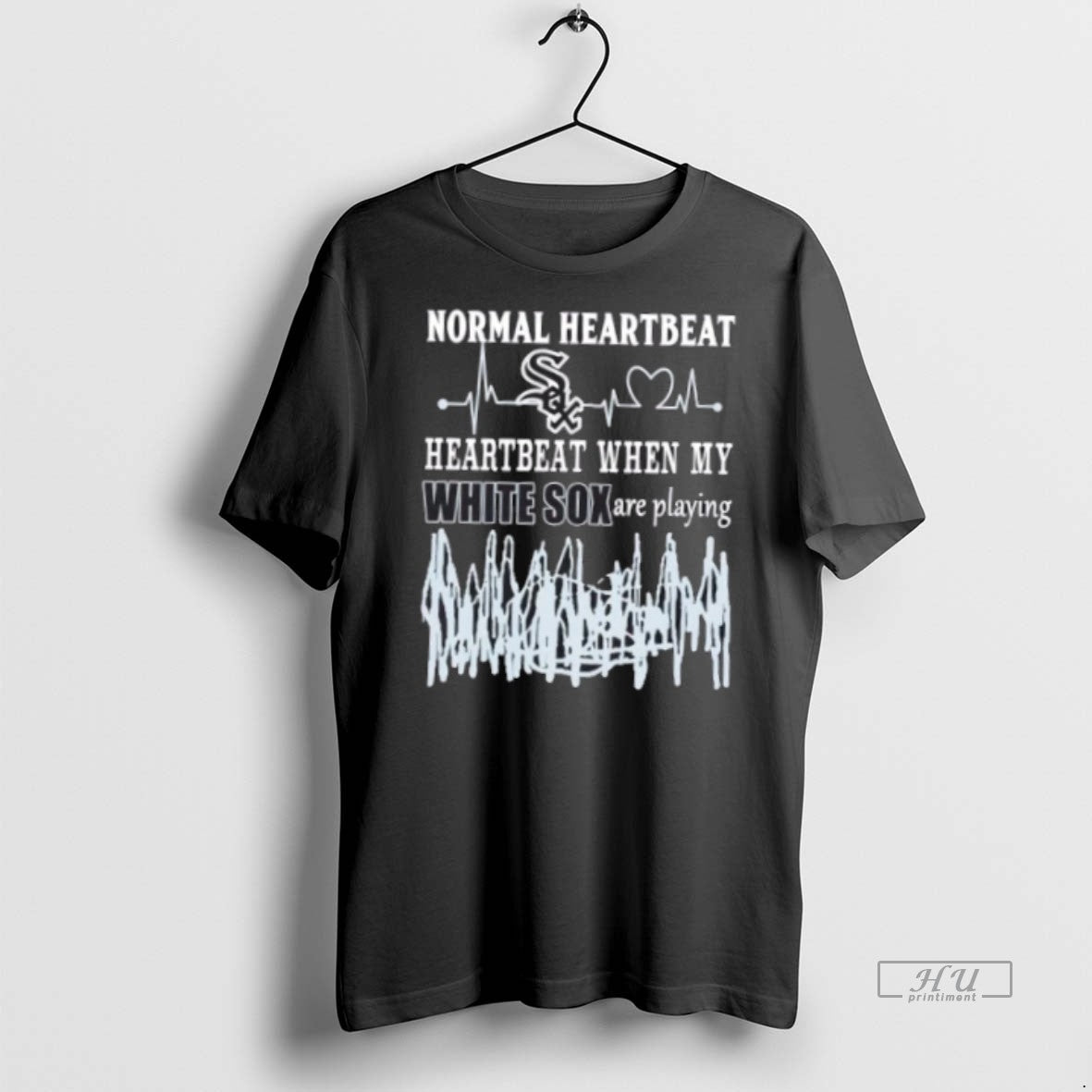 Officials Normal Heartbeat Heartbeat When My Chicago White Sox Baseball Are Playing Tee Shirt Sweater