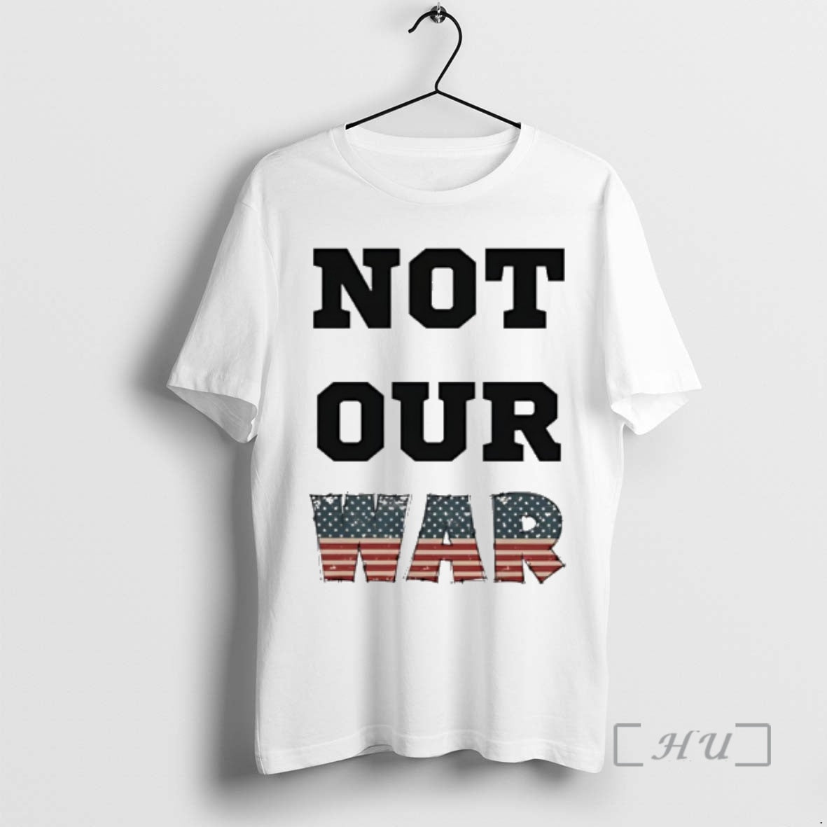 Officials Not Our War Usa Flag