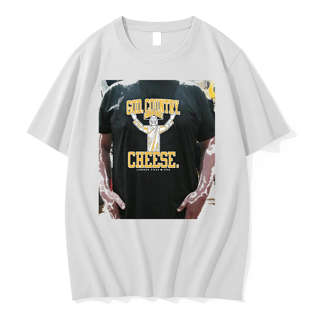 Officials Notre Dame Fighting Irish God Country Cheese Premium T Shirt