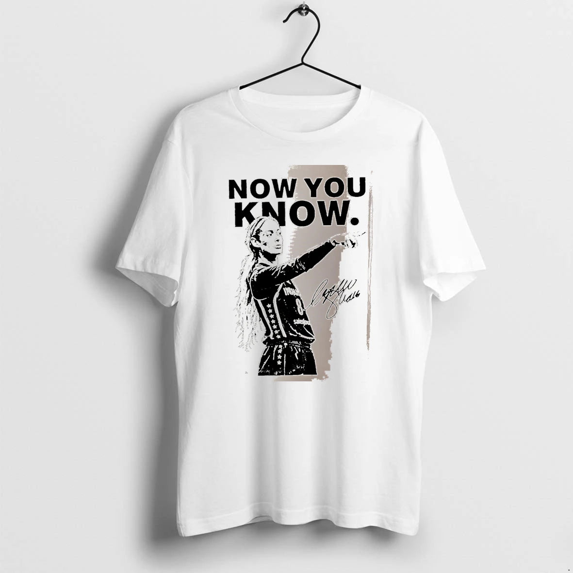 Officials Now You Know Caitlin Clark Indiana Fever White Premium T Shirt