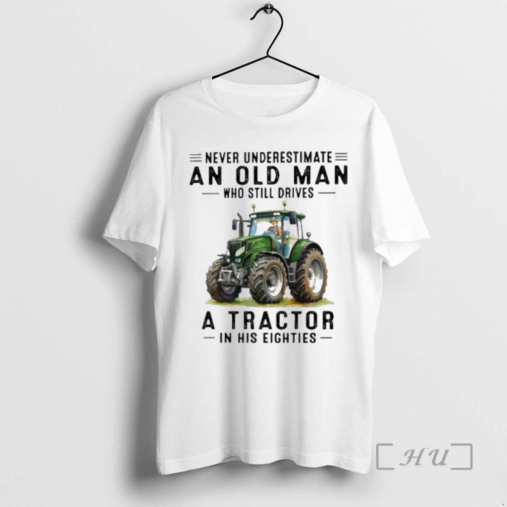 Officials Old Man Drives Tractor Eighties