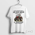 Officials Old Man Drives Tractor Seventies