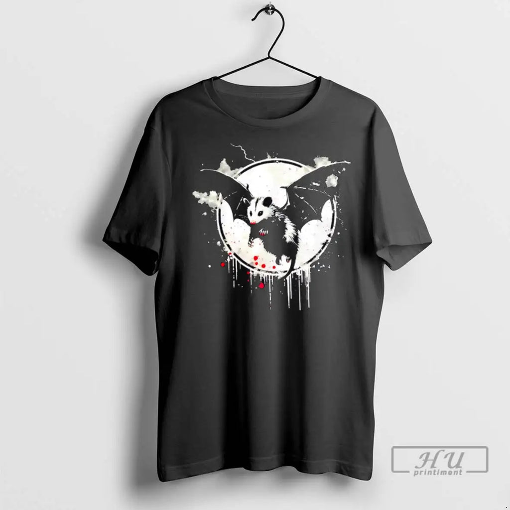 Officials Opossum Bat Halloween Lover T Shirts