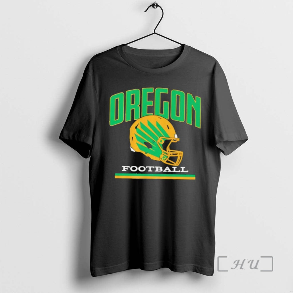 Officials Oregon Football Green And Yellow Helmet Graphic