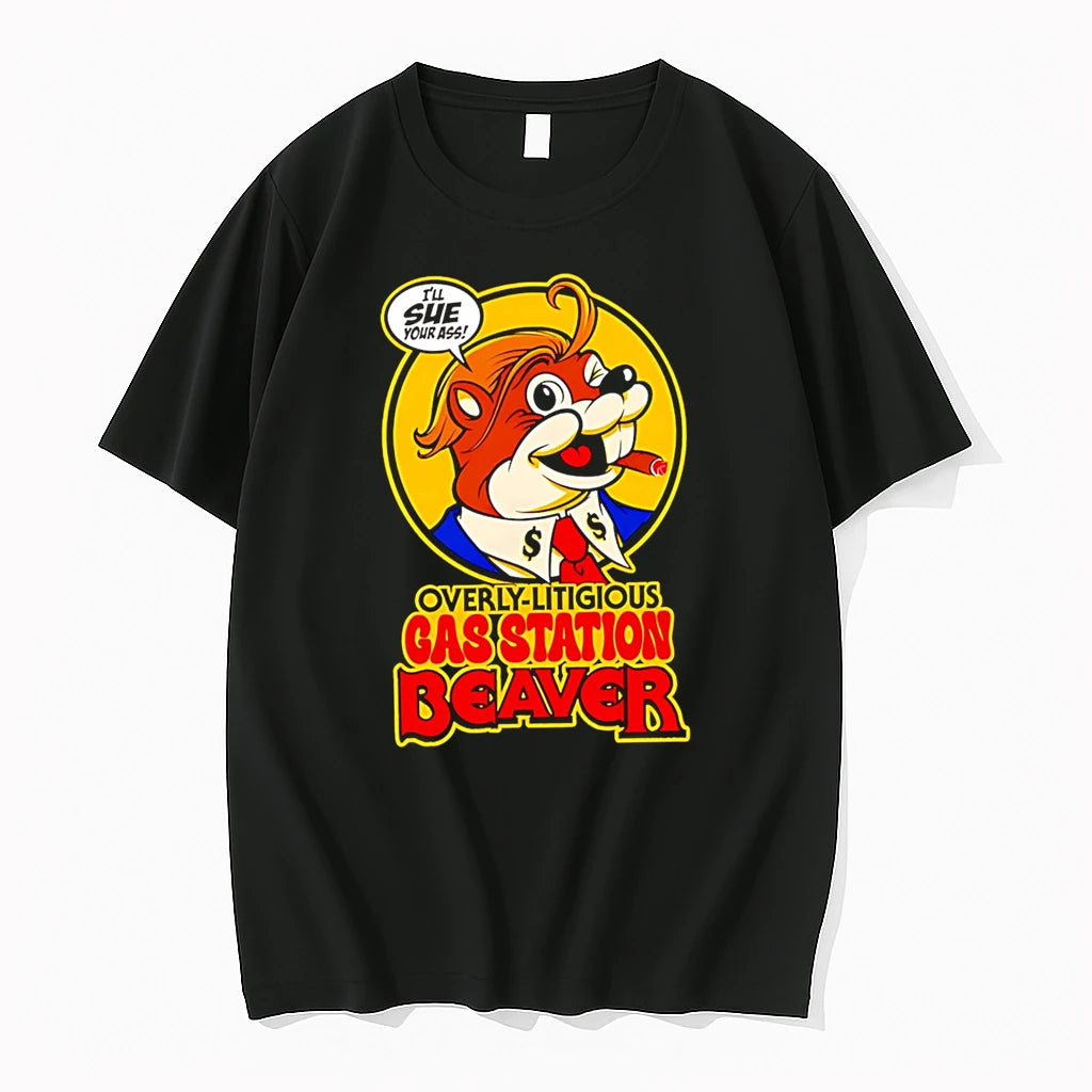 Officials Overly Litigious Gas Station Beaver Beast Wrestle Attack T Shirt Sweater