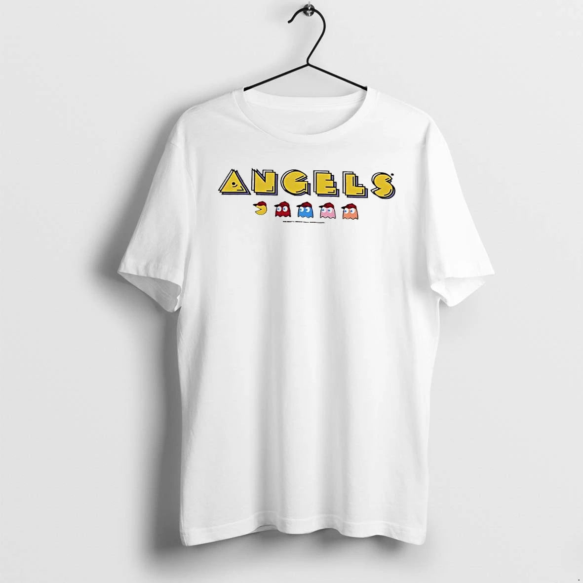 Officials Pac Man Los Angeles Angels Mlb Angels Game Premium T Shirt