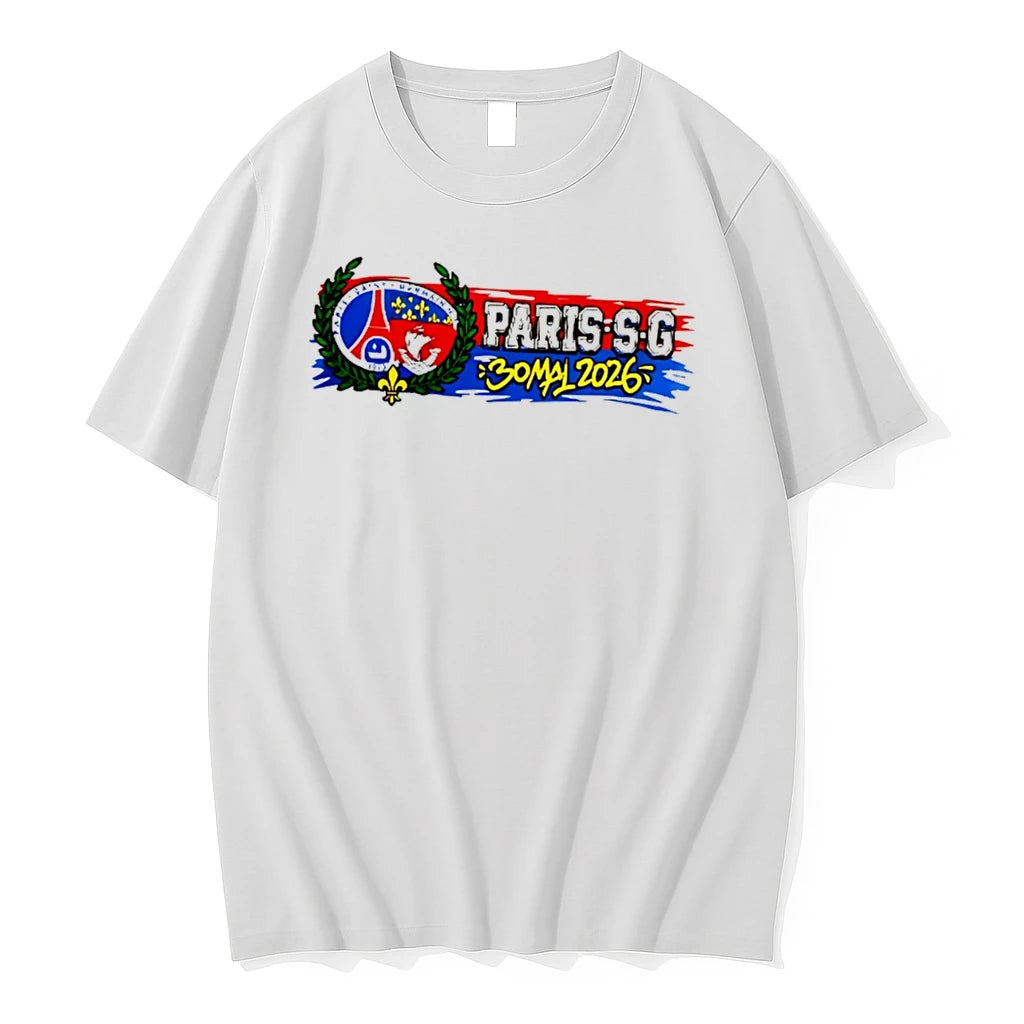 Officials Paris Saint Germain On The Roof Of Europe 2026 Tee T Shirt Sweater