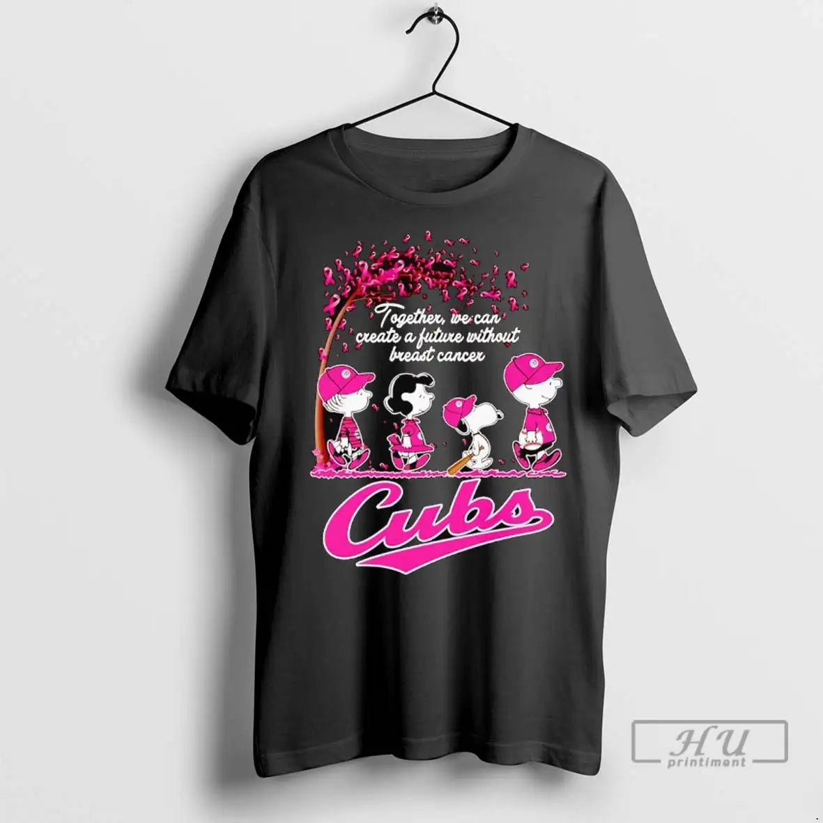Officials Peanuts Cubs Together We Can Create A Future Without Breast Cancer T Shirts