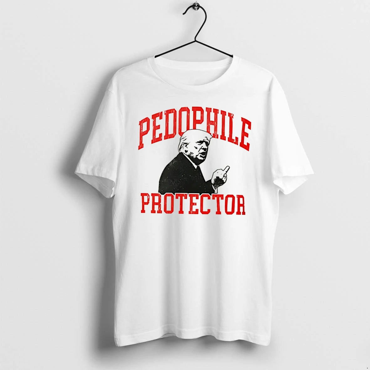Officials Pedo Protector Trump Middle Finger Tee T Shirt Sweater