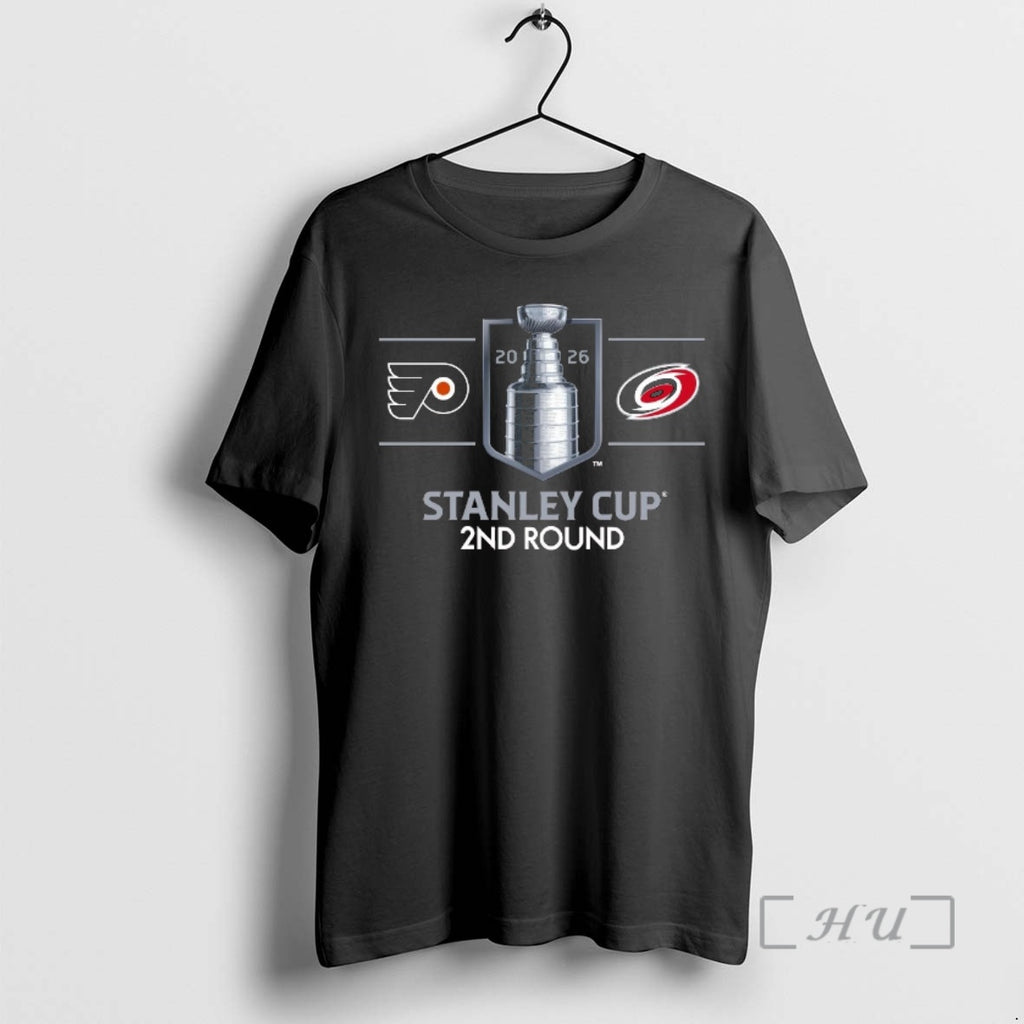 Officials Philadelphia Flyers Vs Carolina Hurricanes 2026 Nhl Stanley Cup 2nd Round Premium T Shirts